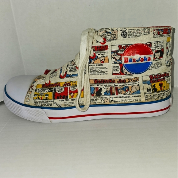 2005 Bazooka Bubble Gum High Top Shoes Sz 6 - Picture 4 of 12